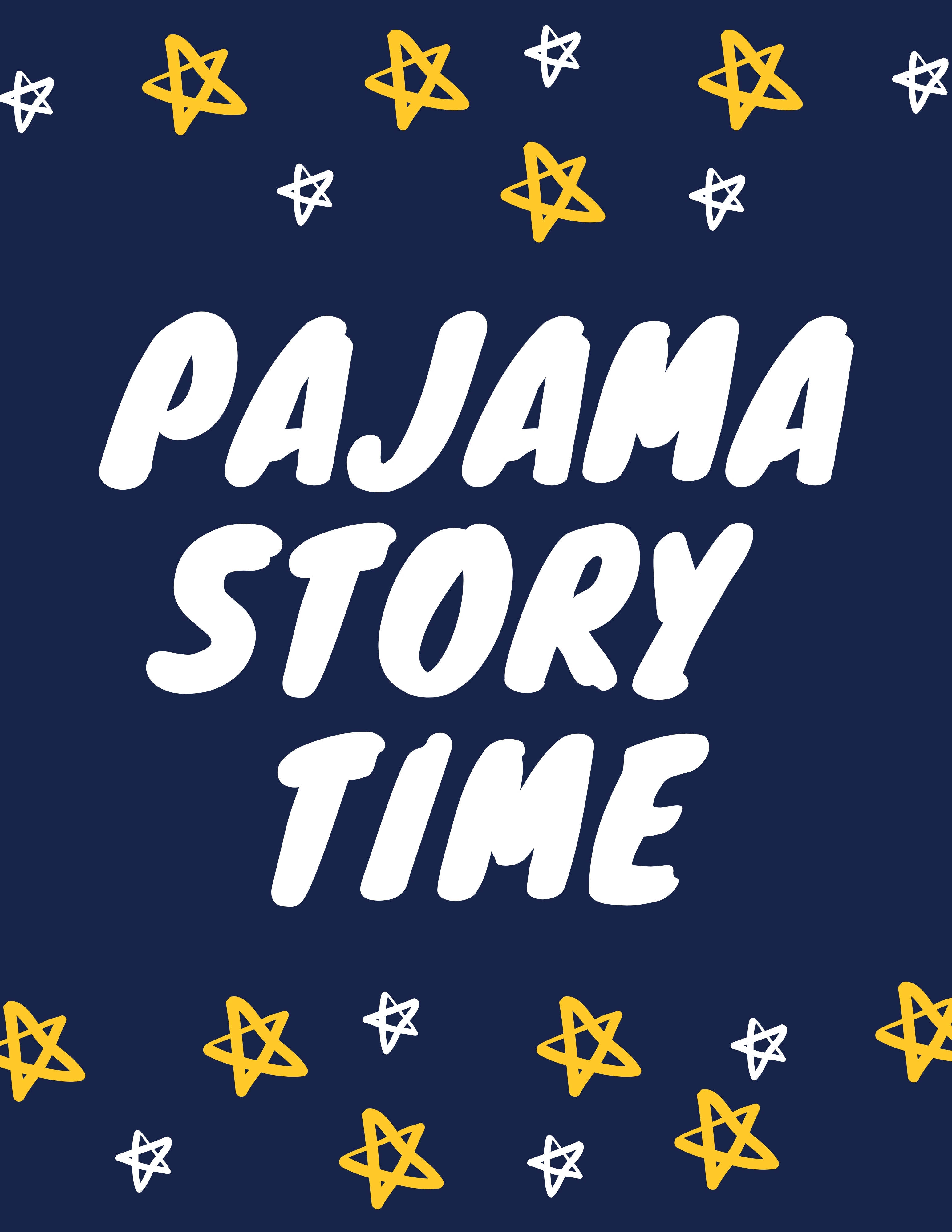 Pajama Story Time Banner
