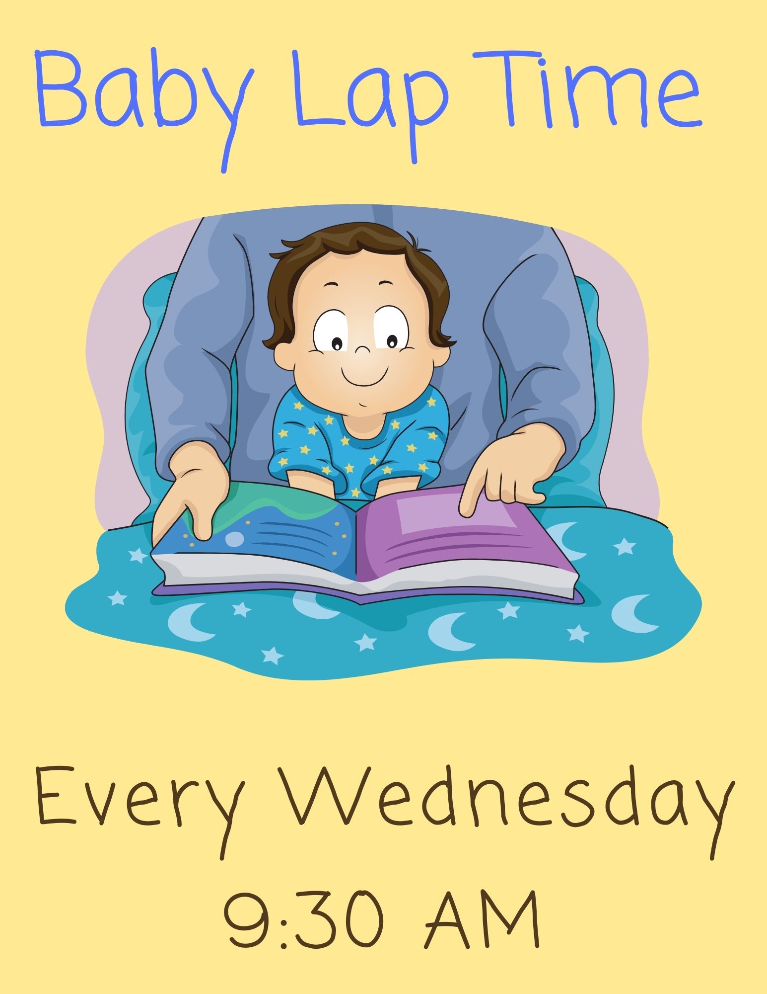 Baby Lap Time every Wednesday 9:30 AM