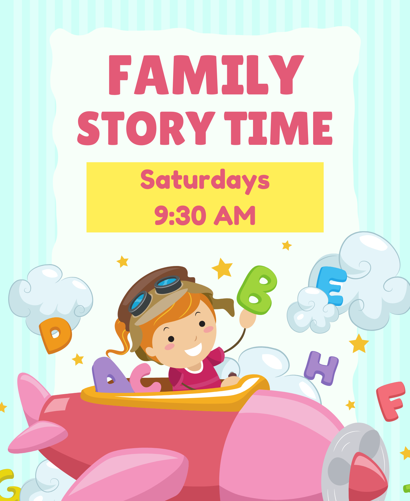 Family Story Time Saturdays 9:30 AM