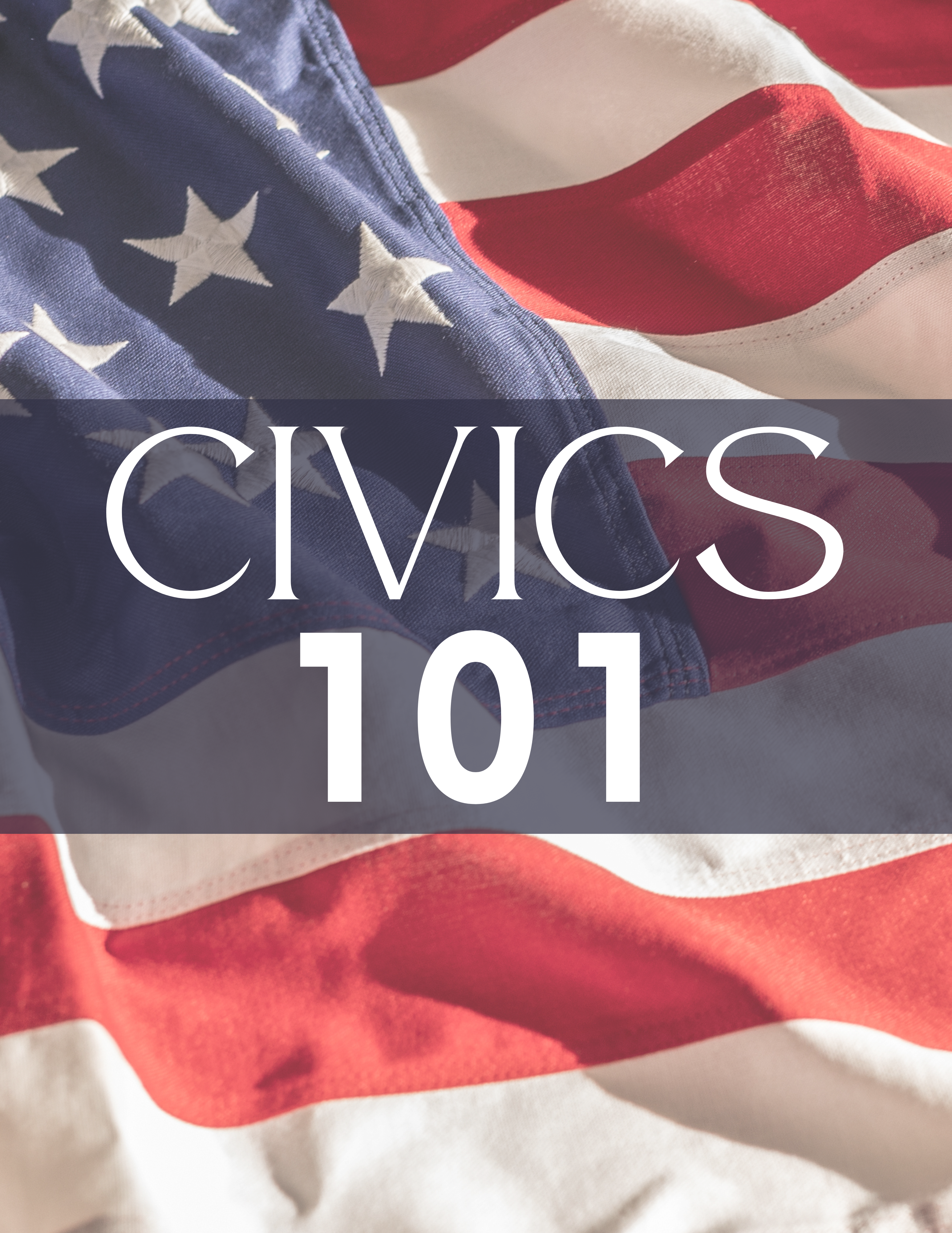 American flag background, Civics 101
