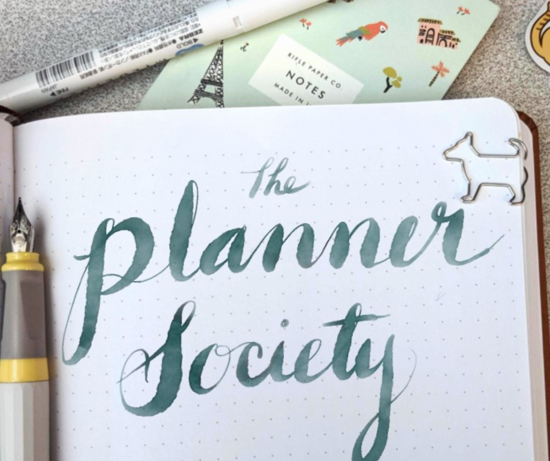 Journal The Planner Society Pen Pencil Postcard