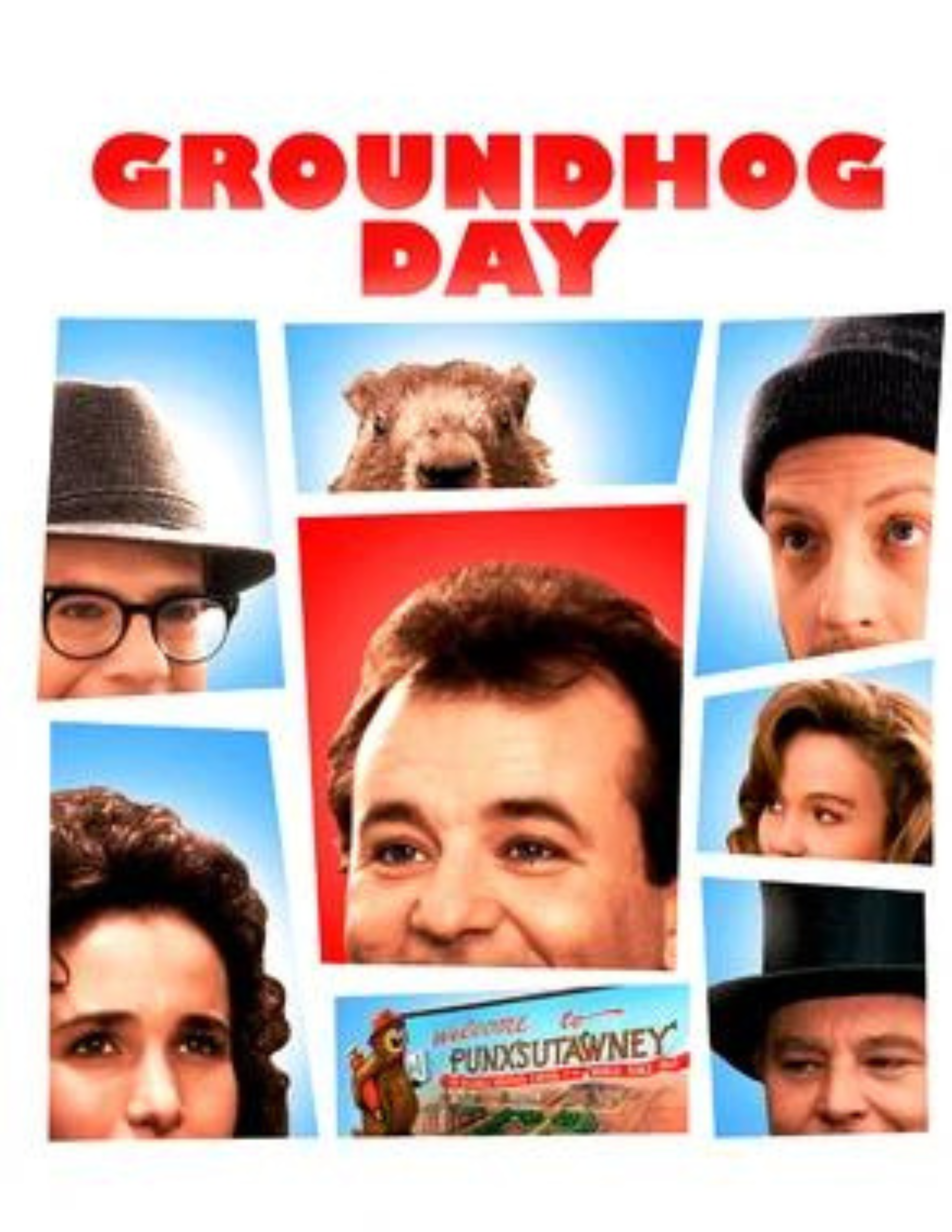 Groundhog Day Bill Murray and Andie MacDonald