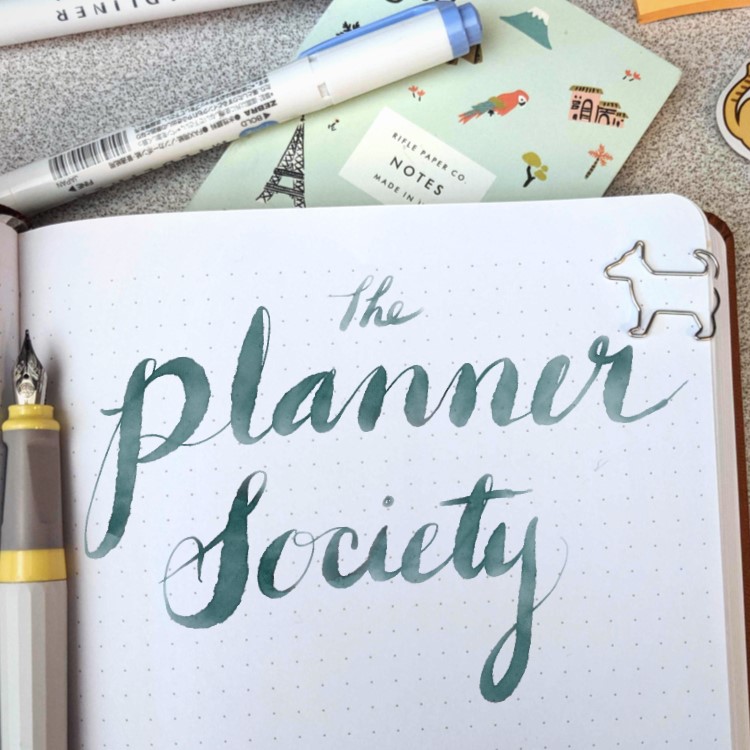 The Planner Society Notebook pen pencil