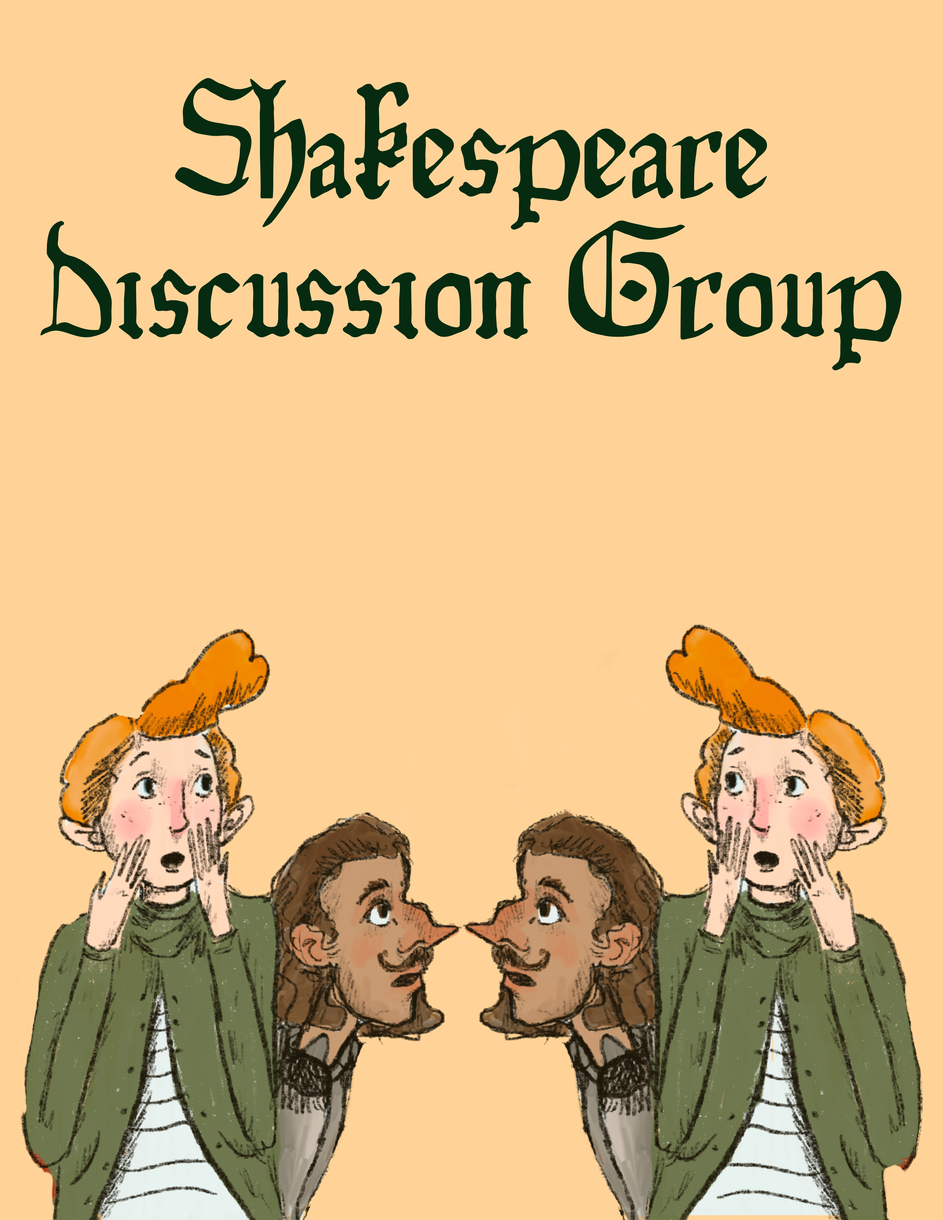 Shakespeare Discussion Group, Twins male and female talking