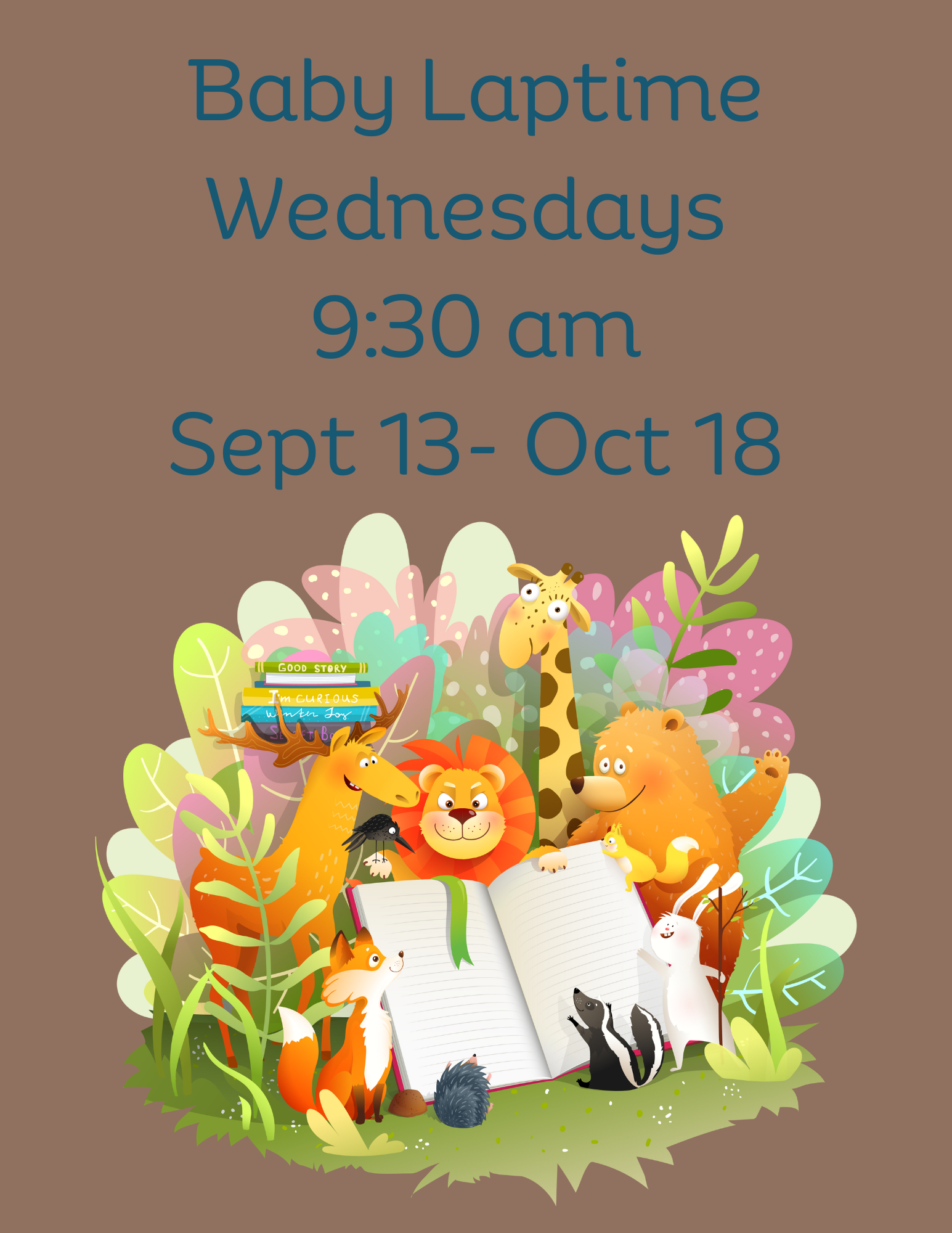 Baby Laptime Wednesdays 9:30 AM Sept 13 - Oct 18
