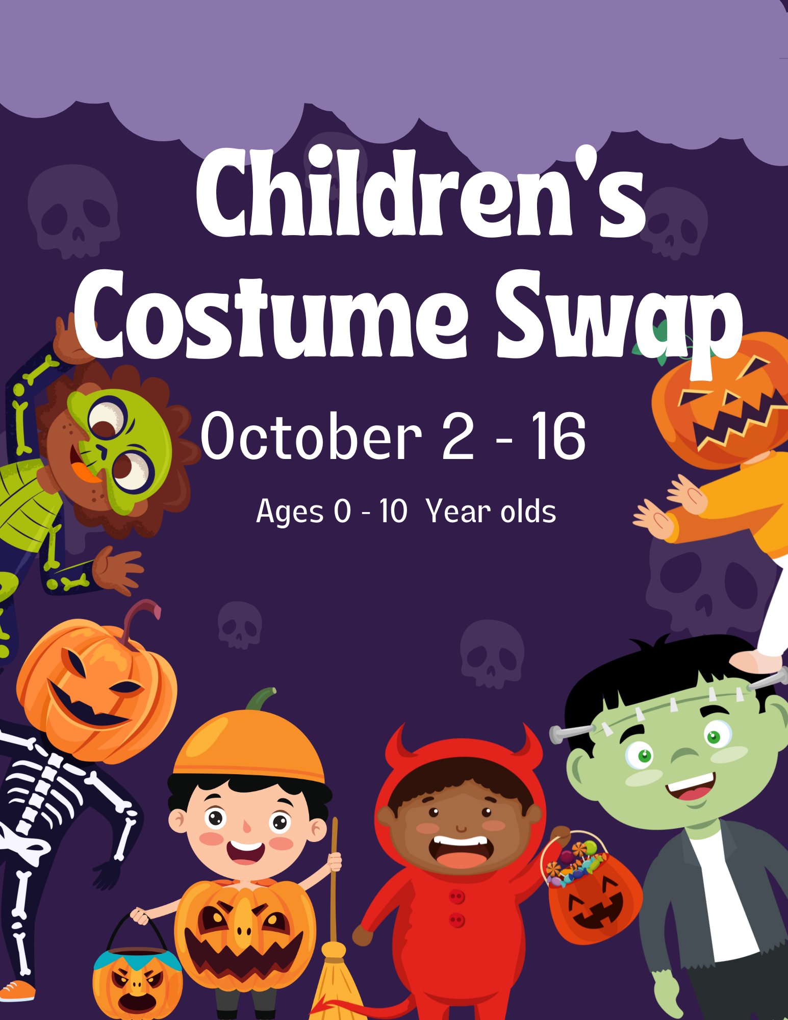Children's Costume Swap Poster 