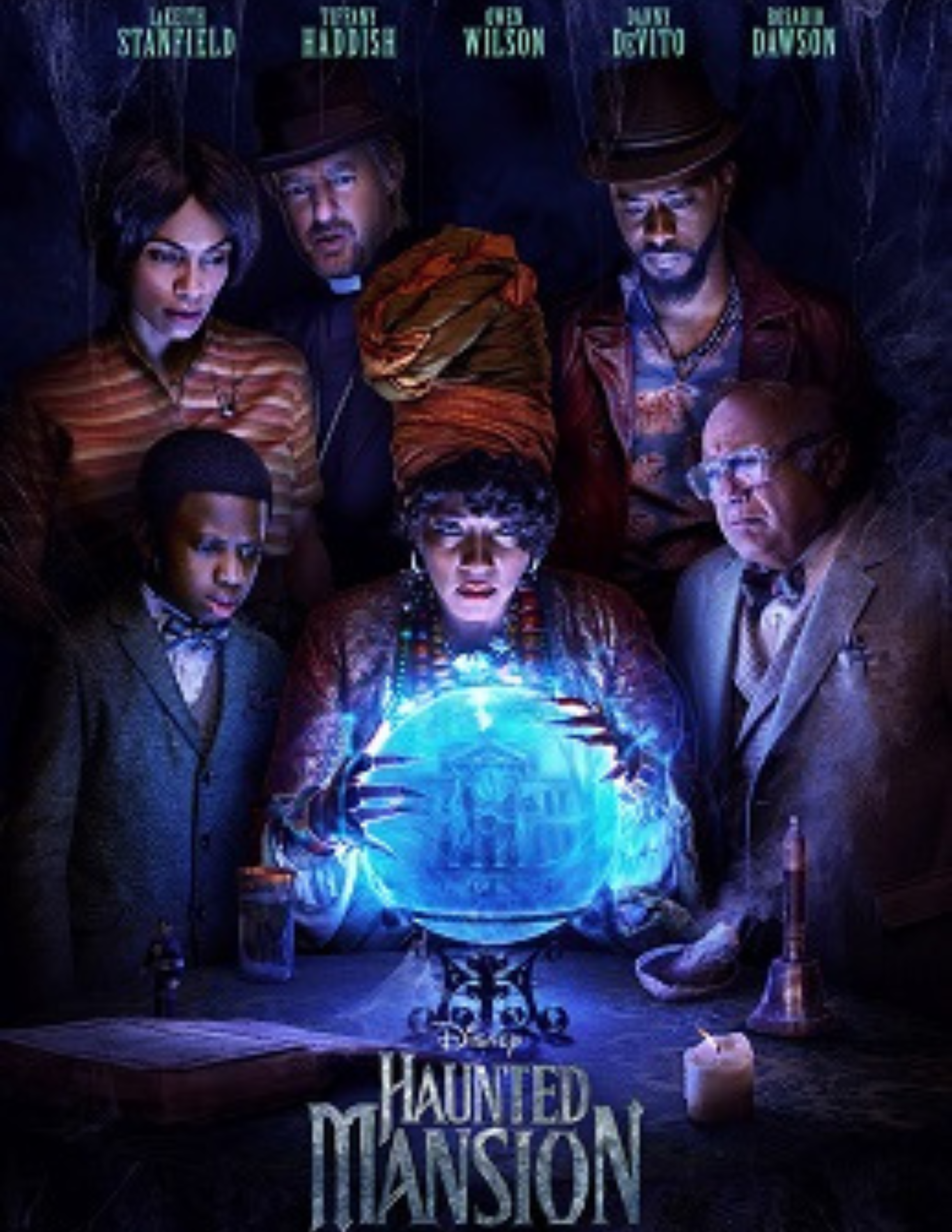 Haunted Mansion Disney People conjuring spells around aura