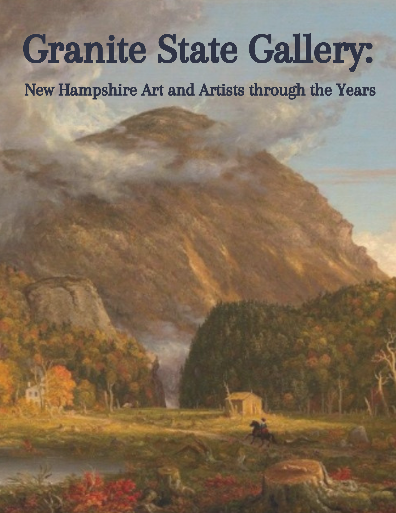 Granite State Gallery: New Hampshire Art and Artists Through the Years Mountain with cabin in foreground