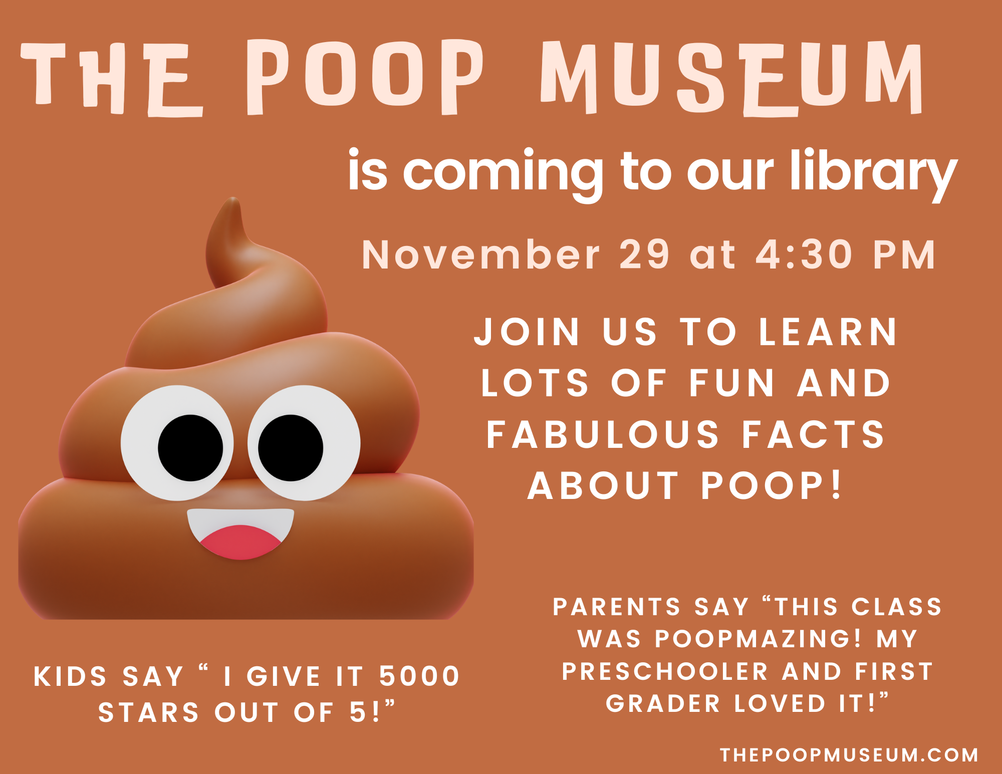 Poop Museum Flyer