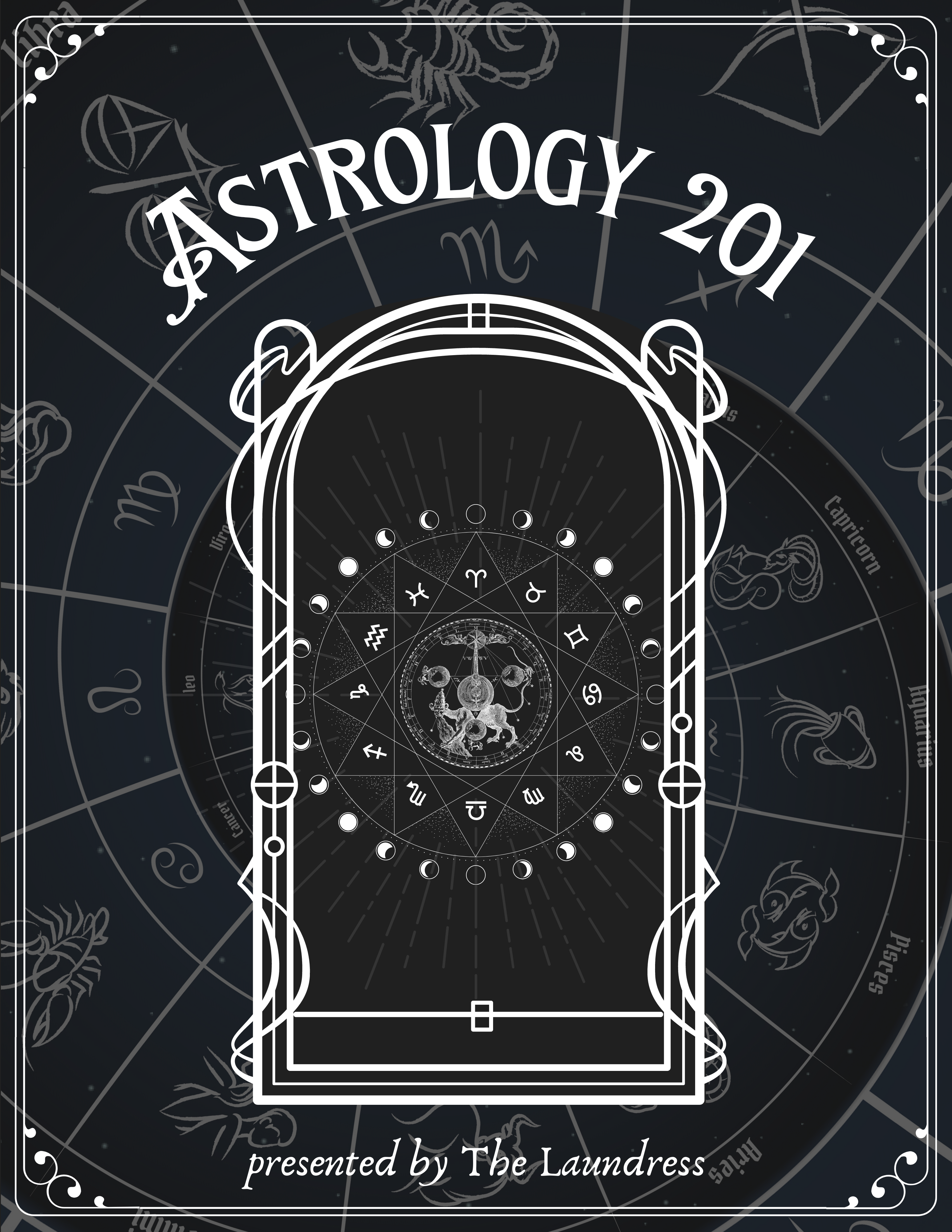 Astrology 201 clock on astrological wheel