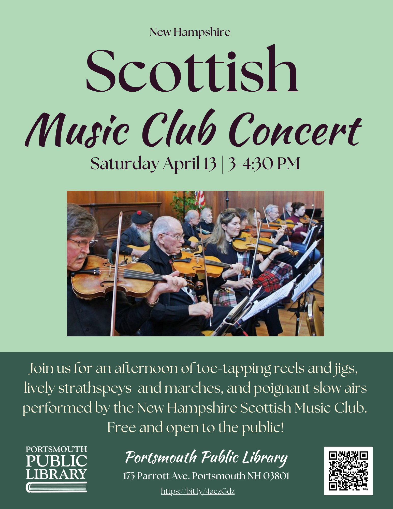 Scottish Music Club Concert, Musicians seated with instruments