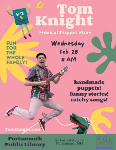 Man jumping with Ukulele, Tom Knight, Wednesday, Feb. 28, 11 a.m.