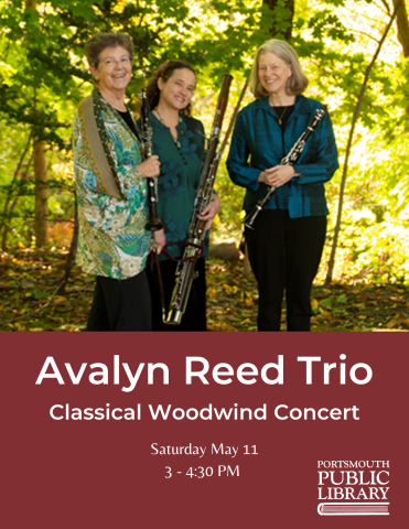 Avalyn Reed Trio Three women in forest with woodwind instruments