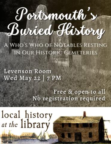 Portsmouth's Buried History with Susan Sterry event poster