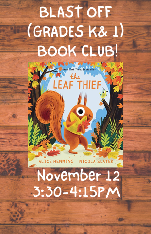 Leaf Thief book club poster 