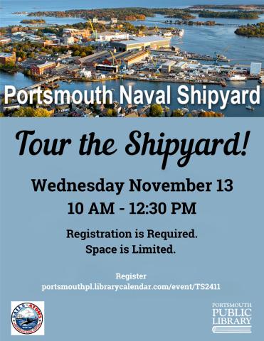 Portsmouth Naval Shipyard Tour November 13