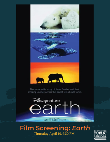 Earth Nature Documentary Disney April 10 6:30 PM polar bears, elephants and sharks