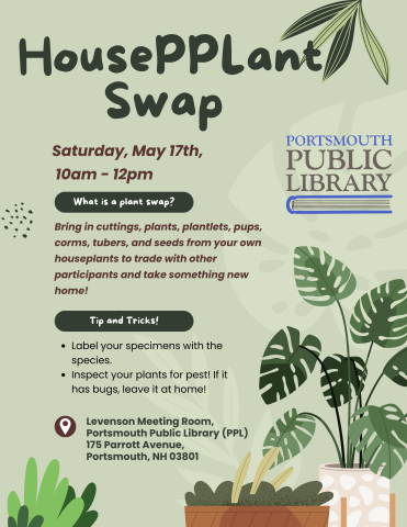 Houseplant Swap Plants in pots. Poster