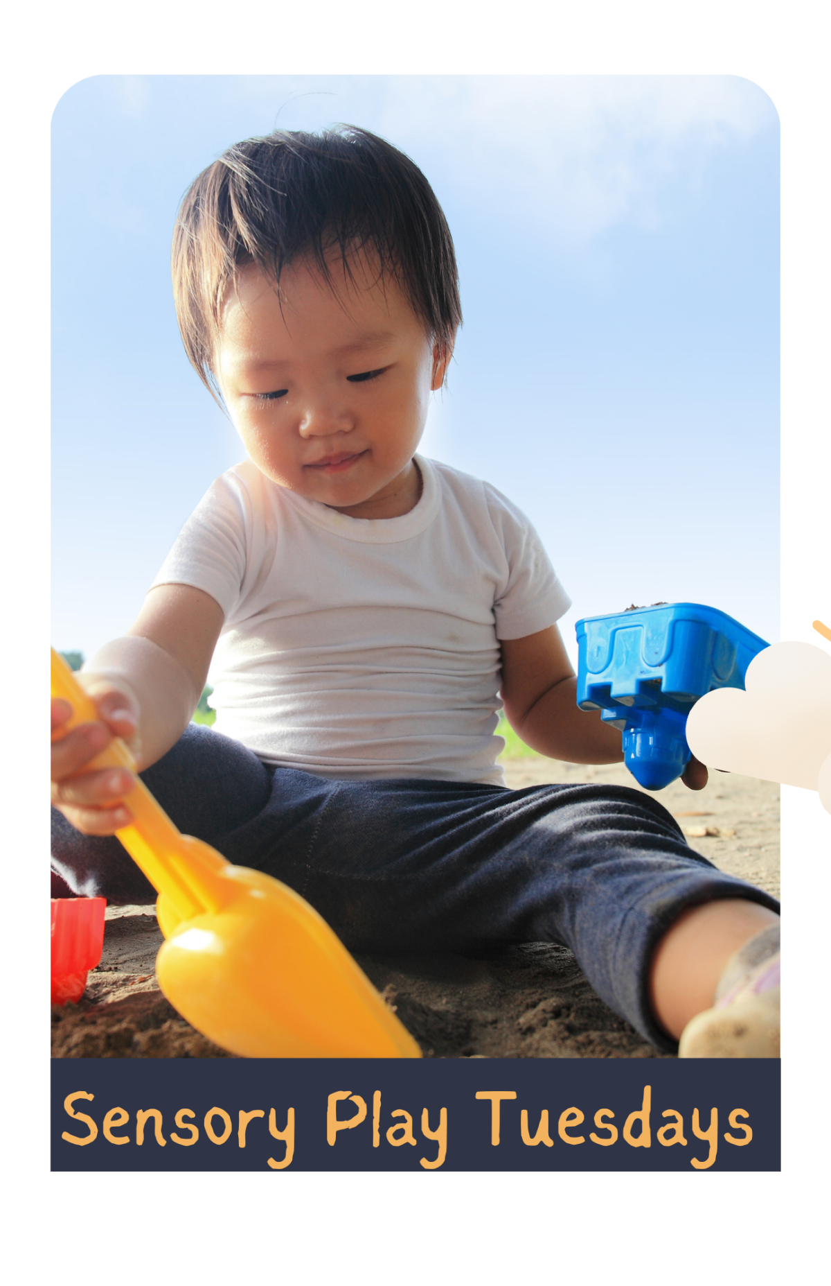 Child playing in sand