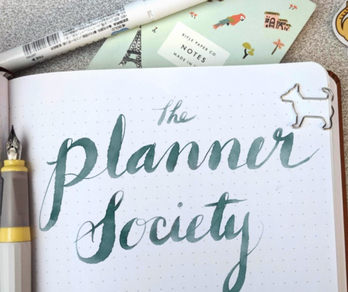 Journal The Planner Society Pen Pencil Postcard