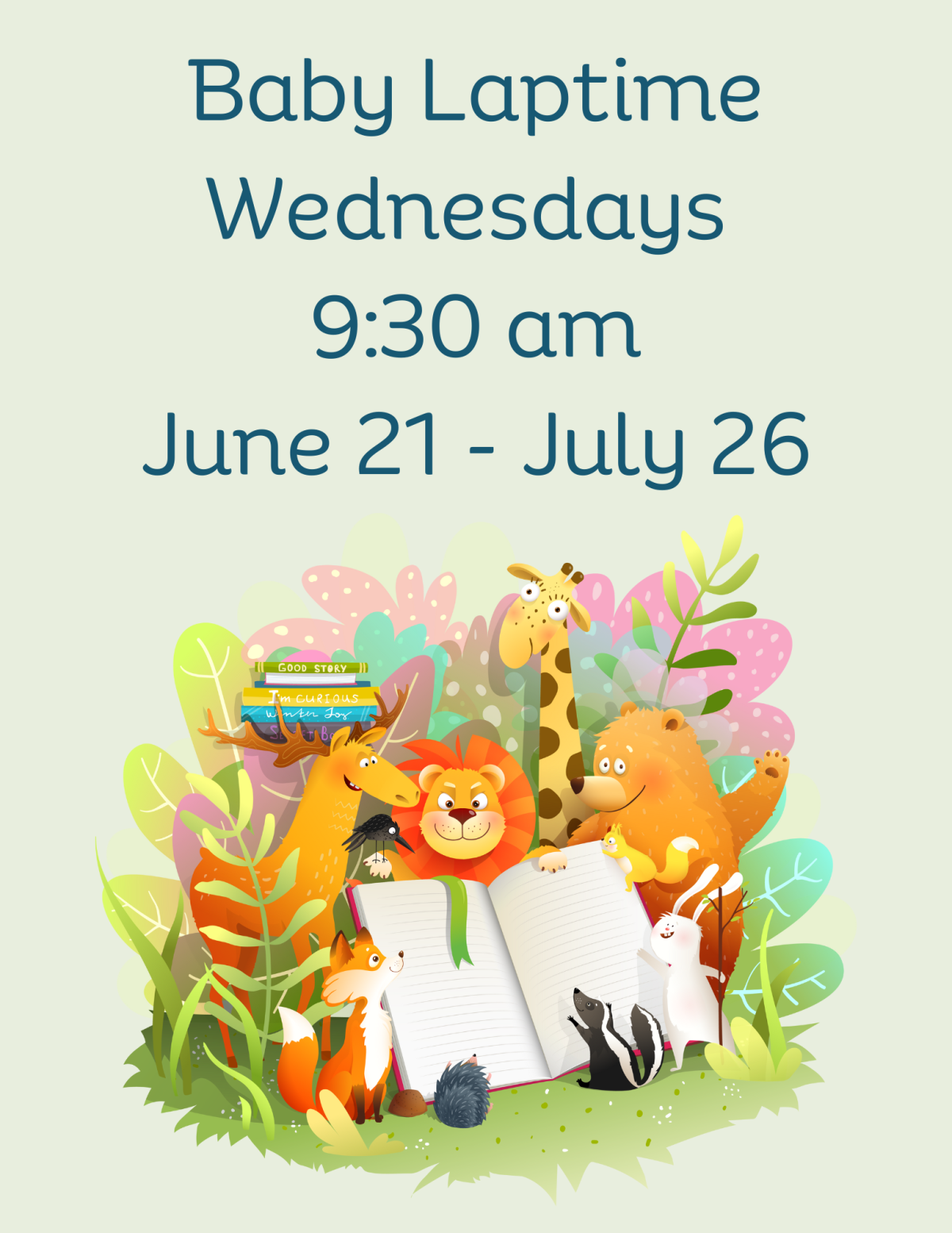 Baby Laptime Wednesdays 9:30 AM June 21-July 26