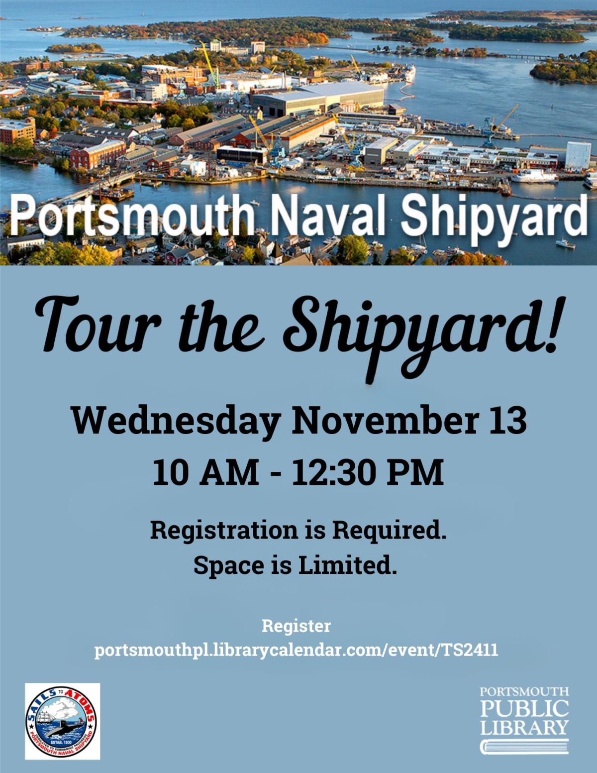 Portsmouth Naval Shipyard Tour November 13